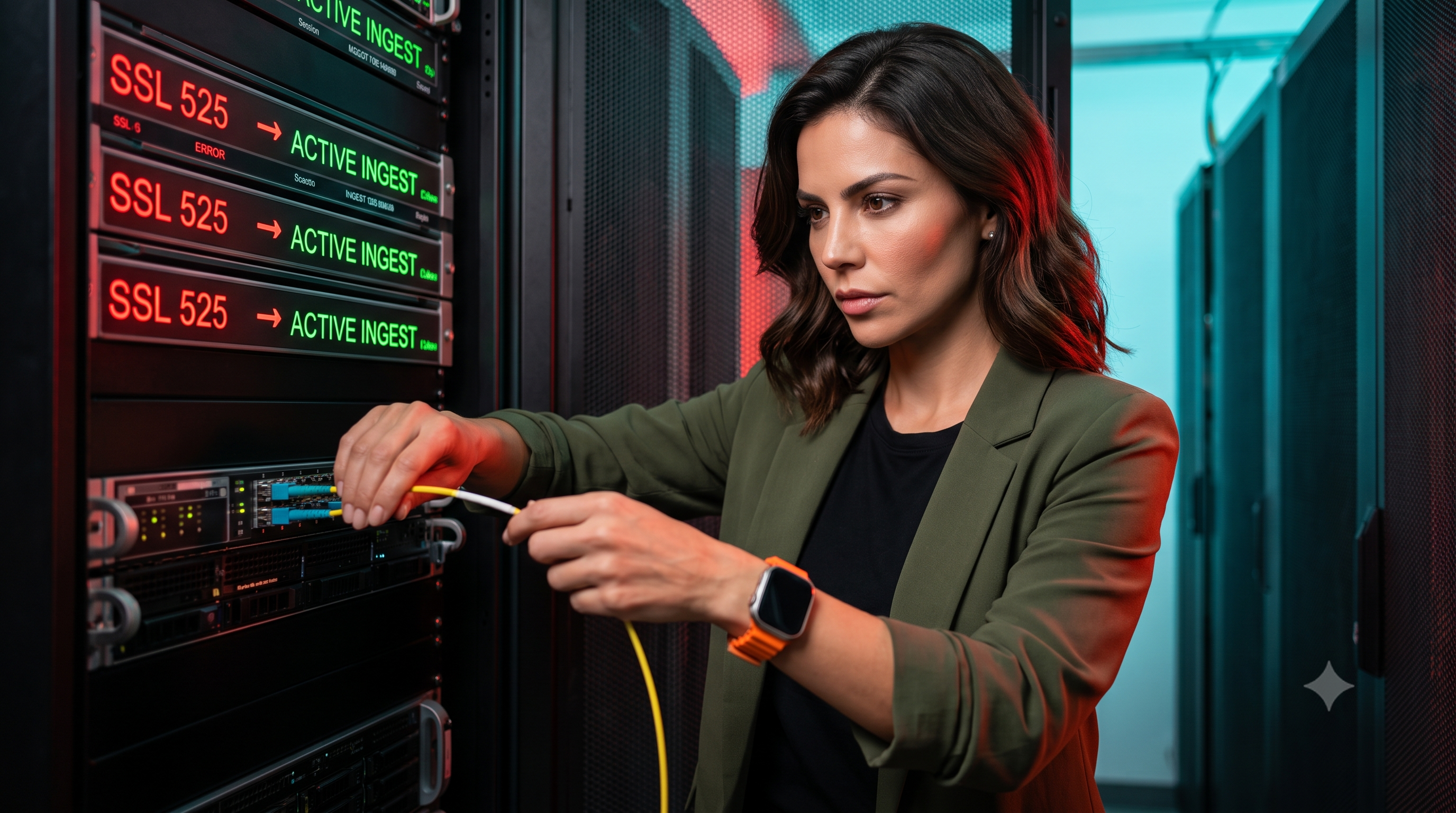 Dot Picazo ejecutando bypass de ingesta tras falla de certificados SSL en Cloudflare